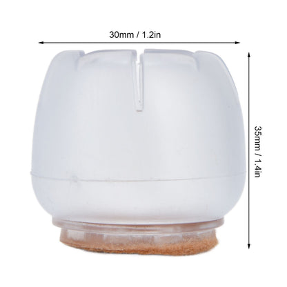 40PCS Chair Leg Protector Thickened Silicone Table Leg Cover Transparent Non Slip Furniture Leg Protector V1294-YM0523-3114210138111