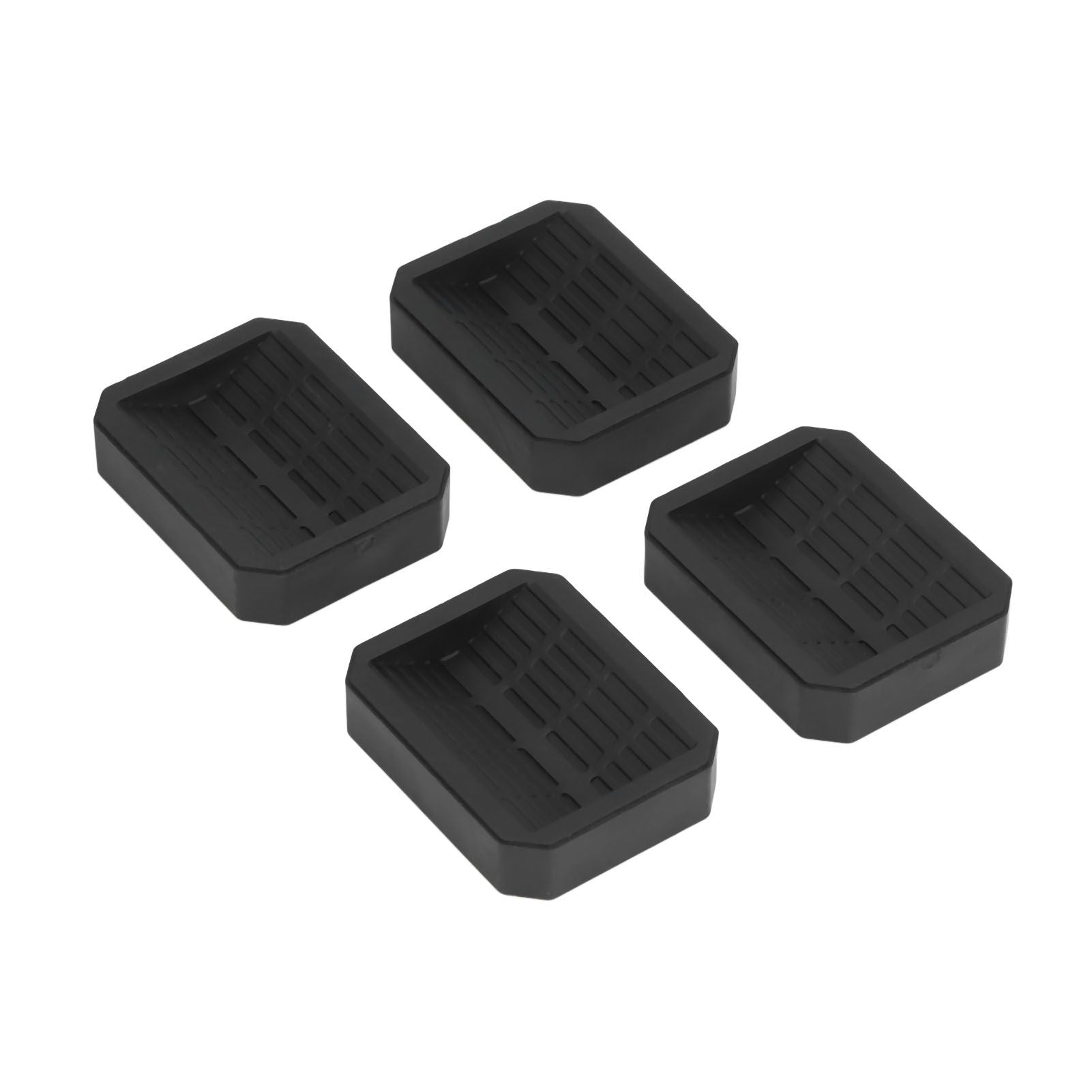 4Pcs Chair Caster Fixing Pad Rubber Refrigerator Wheel Protective Cup Noise Reduction for Home Office V1294-YM0523-3114210138311