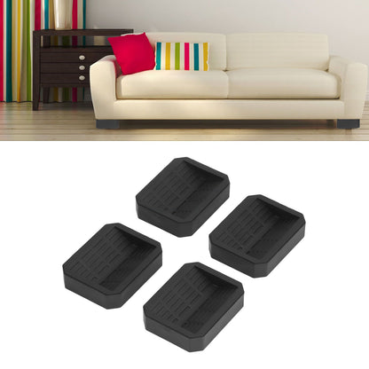 4Pcs Chair Caster Fixing Pad Rubber Refrigerator Wheel Protective Cup Noise Reduction for Home Office V1294-YM0523-3114210138311