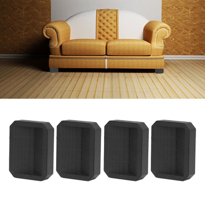 4Pcs Chair Caster Fixing Pad Rubber Refrigerator Wheel Protective Cup Noise Reduction for Home Office V1294-YM0523-3114210138311