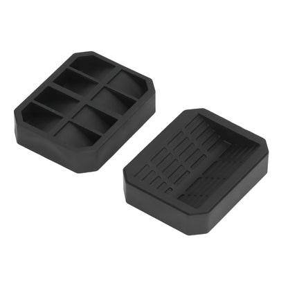 4Pcs Chair Caster Fixing Pad Rubber Refrigerator Wheel Protective Cup Noise Reduction for Home Office V1294-YM0523-3114210138311