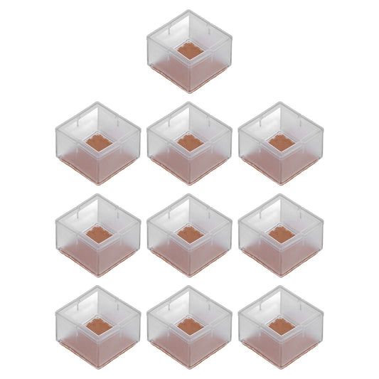 10PCS Chair Leg Floor Protector Rubber Felt Table Leg Cover Anti Slip Furniture Leg Protector for Office Home V1294-YM0523-3114210138711