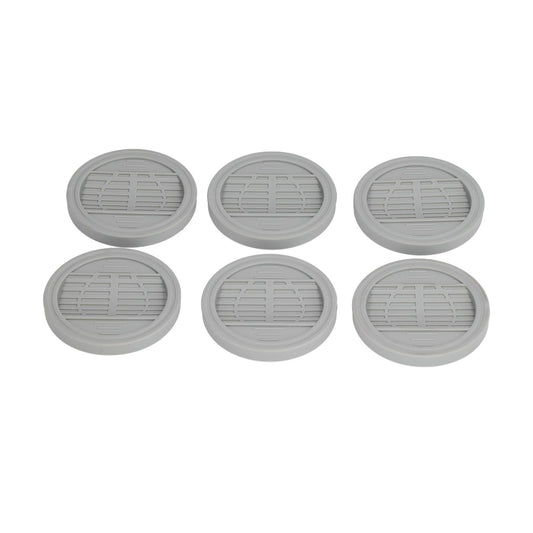 6PCS Rubber Furniture Pads Stoppers Floor Protector for Bed Office Chair Cabinet Sofa Closet Wheels V1294-YM0523-3114210138911