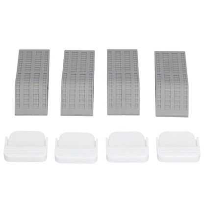 4Set Door Stoppers Non Slip Rubber Door Bottom Stop Wedge Accessories for Home Improvement V1294-YM0523-3114210139411