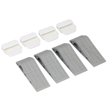 4Set Door Stoppers Non Slip Rubber Door Bottom Stop Wedge Accessories for Home Improvement V1294-YM0523-3114210139411
