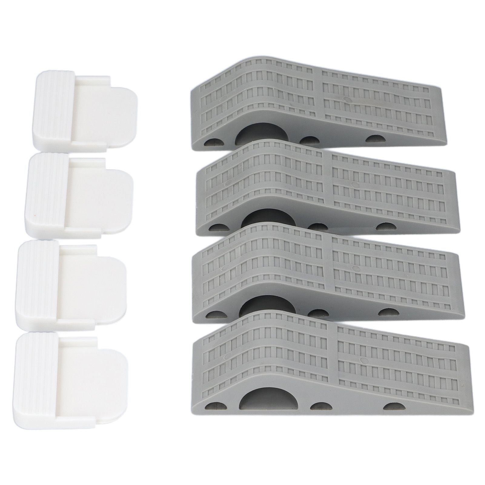 4Set Door Stoppers Non Slip Rubber Door Bottom Stop Wedge Accessories for Home Improvement V1294-YM0523-3114210139411
