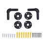 Pipe Shelf Brackets Iron Black Retro Wall Mounted Clapboard Support Frame Racks Set V1294-YM0523-3114210139511