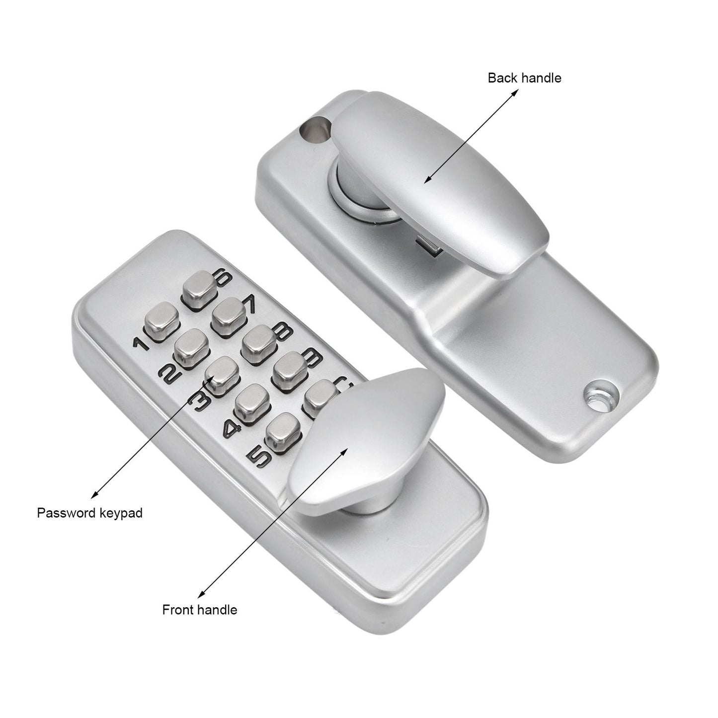 Mechanical Password Lock Waterproof Fireproof Zinc Alloy Intelligent Keyless Coded Lock Set for Home Office V1294-YM0523-3114210139711