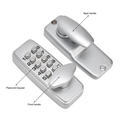 Mechanical Password Lock Waterproof Fireproof Zinc Alloy Intelligent Keyless Coded Lock Set for Home Office V1294-YM0523-3114210139711