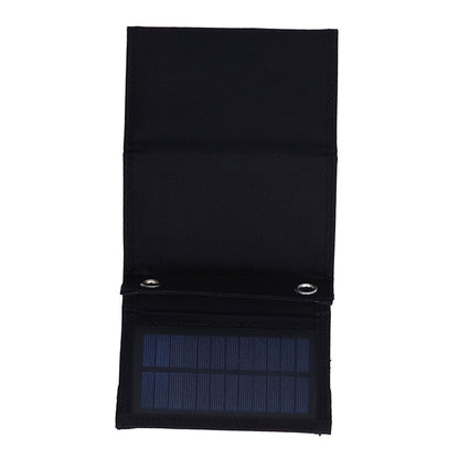 7.5W Solar Panel Kit Portable 5 Folding Solar Charger Bag with Carabiners for Mobile Phone Car Ship V1294-YM0523-3114210140811