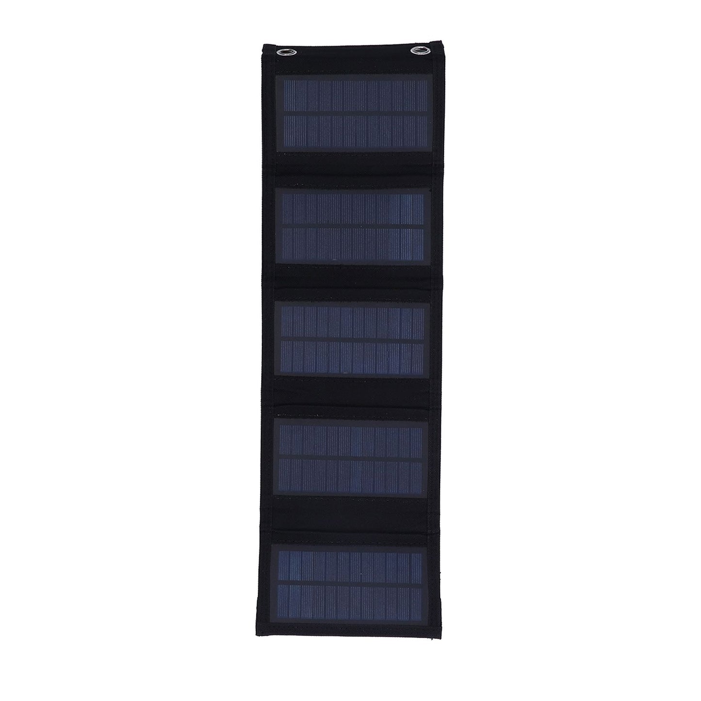 7.5W Solar Panel Kit Portable 5 Folding Solar Charger Bag with Carabiners for Mobile Phone Car Ship V1294-YM0523-3114210140811