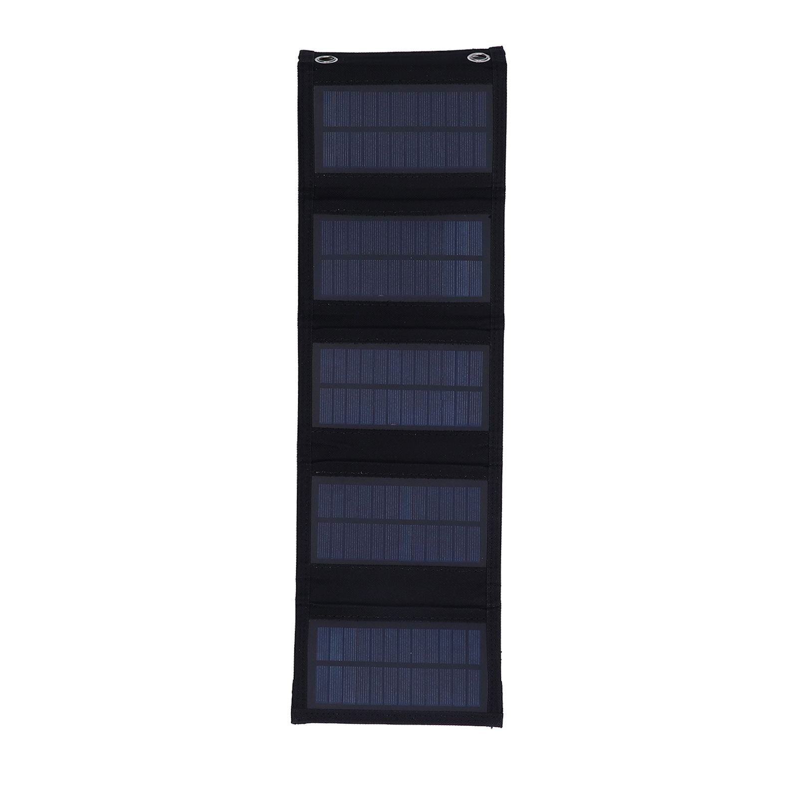 7.5W Solar Panel Kit Portable 5 Folding Solar Charger Bag with Carabiners for Mobile Phone Car Ship V1294-YM0523-3114210140811
