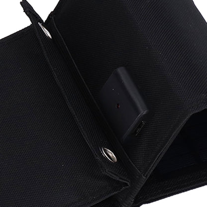 7.5W Solar Panel Kit Portable 5 Folding Solar Charger Bag with Carabiners for Mobile Phone Car Ship V1294-YM0523-3114210140811
