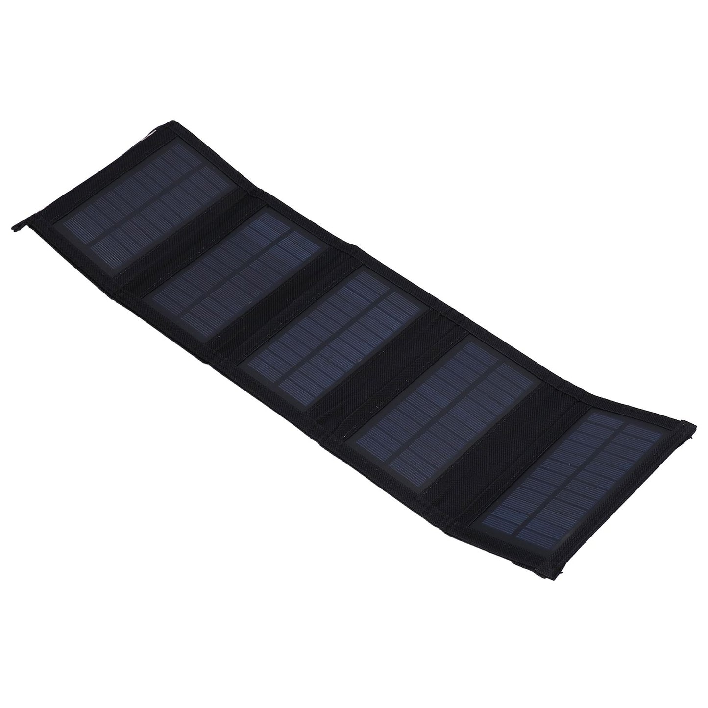 7.5W Solar Panel Kit Portable 5 Folding Solar Charger Bag with Carabiners for Mobile Phone Car Ship V1294-YM0523-3114210140811