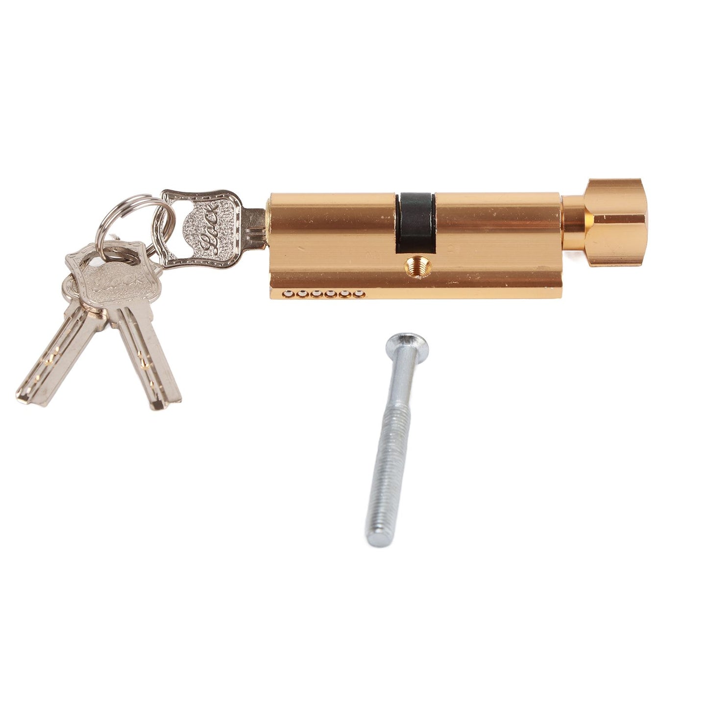 Cylinder Lock Door Locker Core Home Security System Tool Aluminum with Key for Cabinet Mailbox Drawer V1294-YM0523-3114210145411