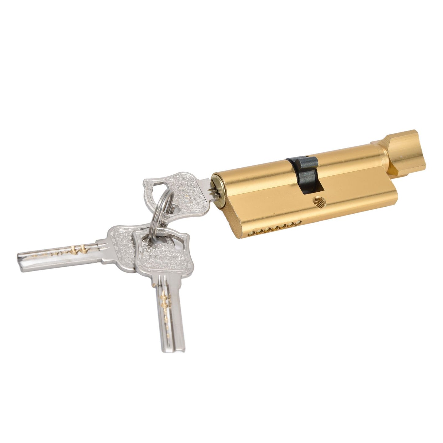 Cylinder Lock Door Locker Core Home Security System Tool Aluminum with Key for Cabinet Mailbox Drawer V1294-YM0523-3114210145411
