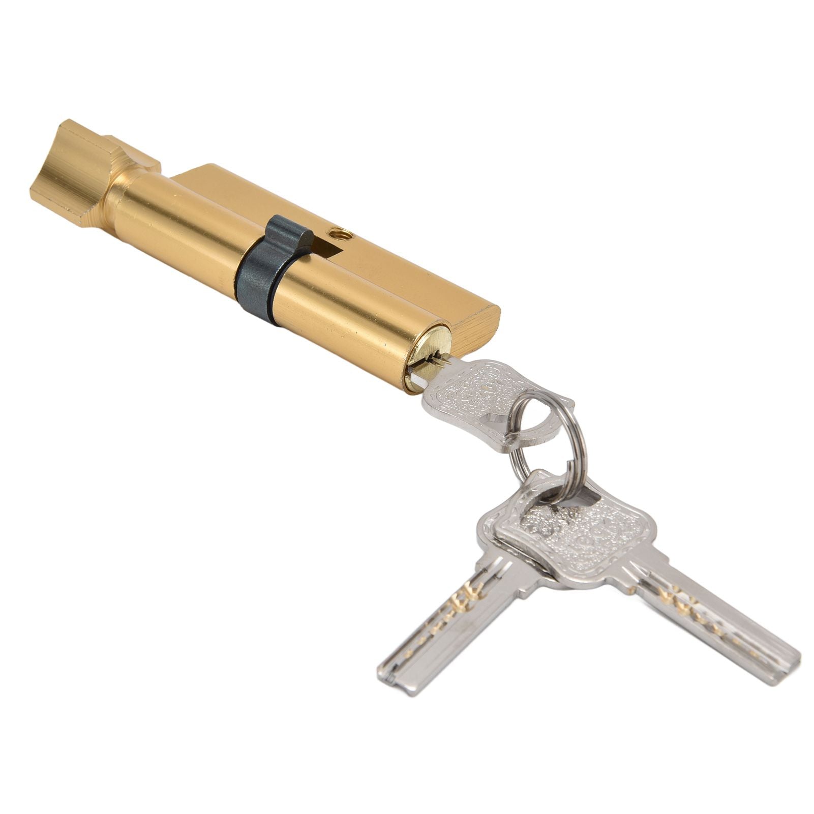 Cylinder Lock Door Locker Core Home Security System Tool Aluminum with Key for Cabinet Mailbox Drawer V1294-YM0523-3114210145411