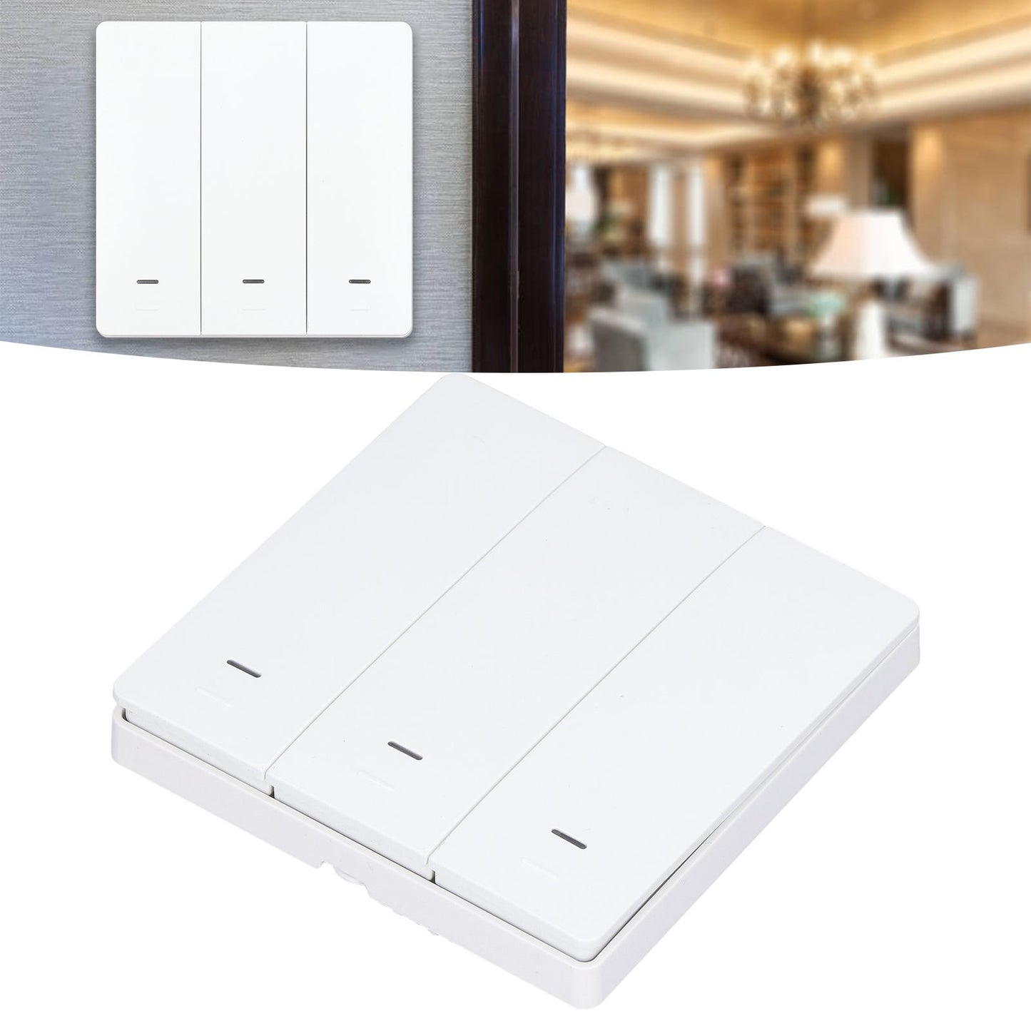 Smart Switch Wireless Switch Remote Control WiFi Wall Switch for Office Apartment 100-230V V1294-YM0523-3114210156111