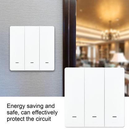 Smart Switch Wireless Switch Remote Control WiFi Wall Switch for Office Apartment 100-230V V1294-YM0523-3114210156111