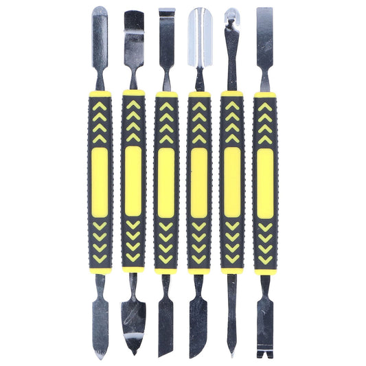 6PCS Metal Spudger Dual Ends Pry Opening Spudger Laptop Mobile Phone Pry Tool for Household Repair V1294-YM0523-3114210160111