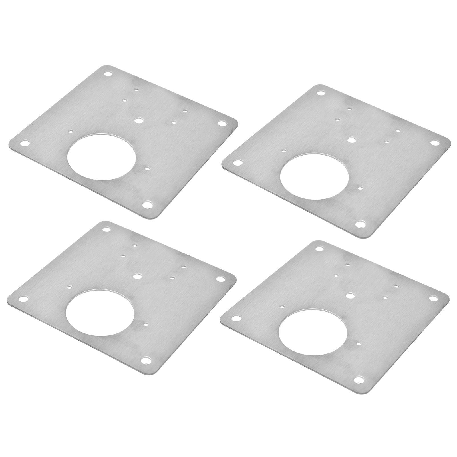 4Set Hinge Plate Stainless Steel Hinge Side Plate Cabinet Door Hinge Repair Bracket for Home Kitchen V1294-YM0523-3114210164611