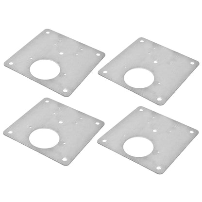4Set Hinge Plate Stainless Steel Hinge Side Plate Cabinet Door Hinge Repair Bracket for Home Kitchen V1294-YM0523-3114210164611