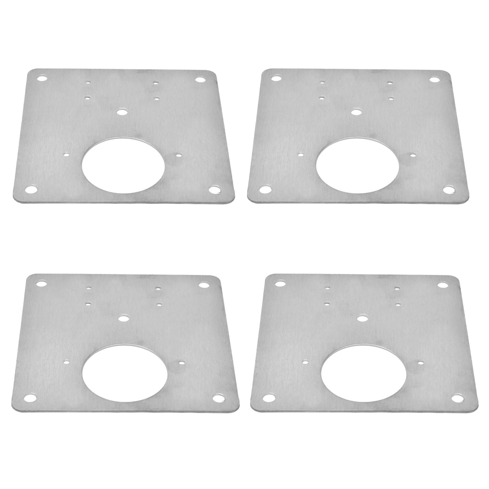 4Set Hinge Plate Stainless Steel Hinge Side Plate Cabinet Door Hinge Repair Bracket for Home Kitchen V1294-YM0523-3114210164611