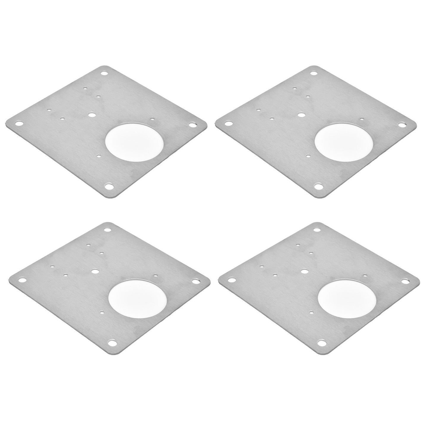 4Set Hinge Plate Stainless Steel Hinge Side Plate Cabinet Door Hinge Repair Bracket for Home Kitchen V1294-YM0523-3114210164611