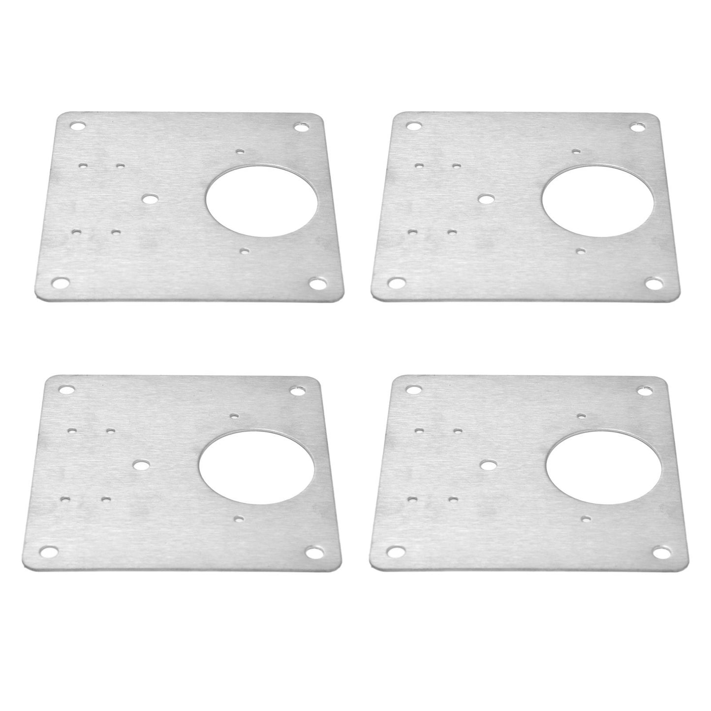 4Set Hinge Plate Stainless Steel Hinge Side Plate Cabinet Door Hinge Repair Bracket for Home Kitchen V1294-YM0523-3114210164611