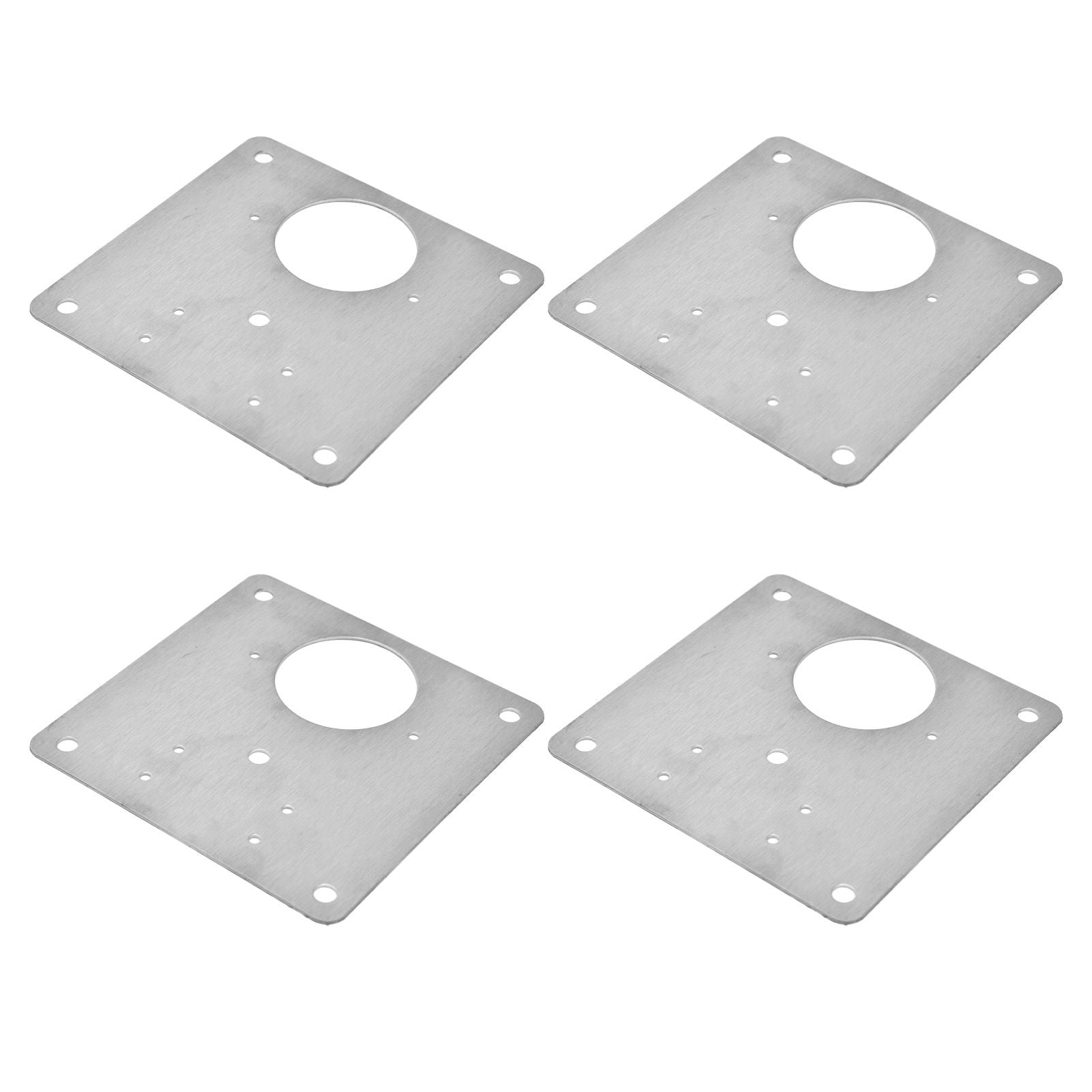4Set Hinge Plate Stainless Steel Hinge Side Plate Cabinet Door Hinge Repair Bracket for Home Kitchen V1294-YM0523-3114210164611