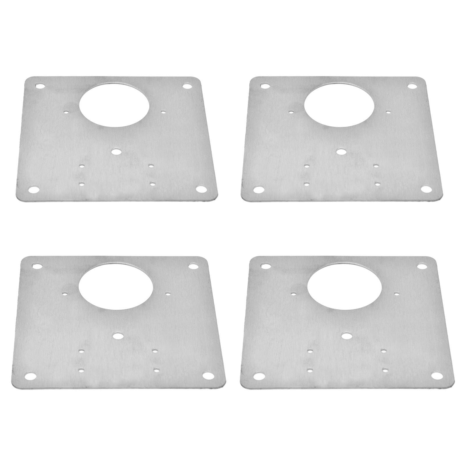 4Set Hinge Plate Stainless Steel Hinge Side Plate Cabinet Door Hinge Repair Bracket for Home Kitchen V1294-YM0523-3114210164611