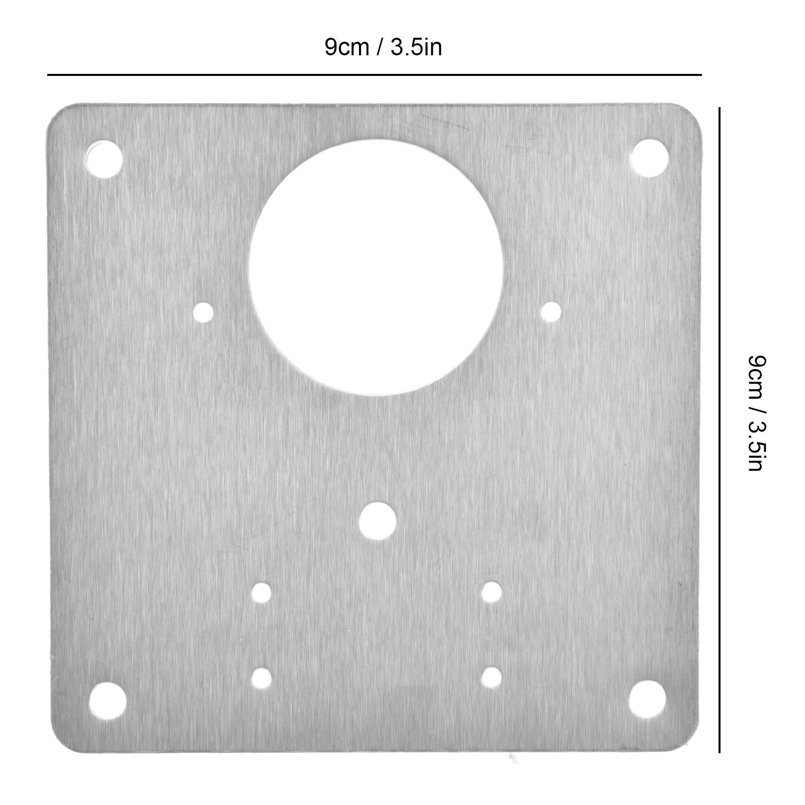4Set Hinge Plate Stainless Steel Hinge Side Plate Cabinet Door Hinge Repair Bracket for Home Kitchen V1294-YM0523-3114210164611