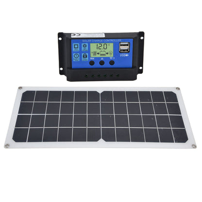 10W Solar Panel Set with 10A Controller Exhaust Fan for Car Yacht RV Boat Moblie Phone Battery V1294-YM0523-3114210164911