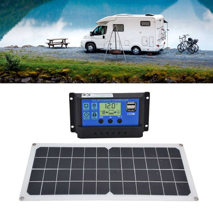 10W Solar Panel Set with 10A Controller Exhaust Fan for Car Yacht RV Boat Moblie Phone Battery V1294-YM0523-3114210164911