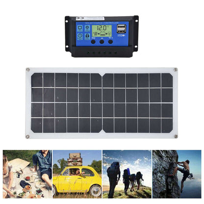 10W Solar Panel Set with 10A Controller Exhaust Fan for Car Yacht RV Boat Moblie Phone Battery V1294-YM0523-3114210164911