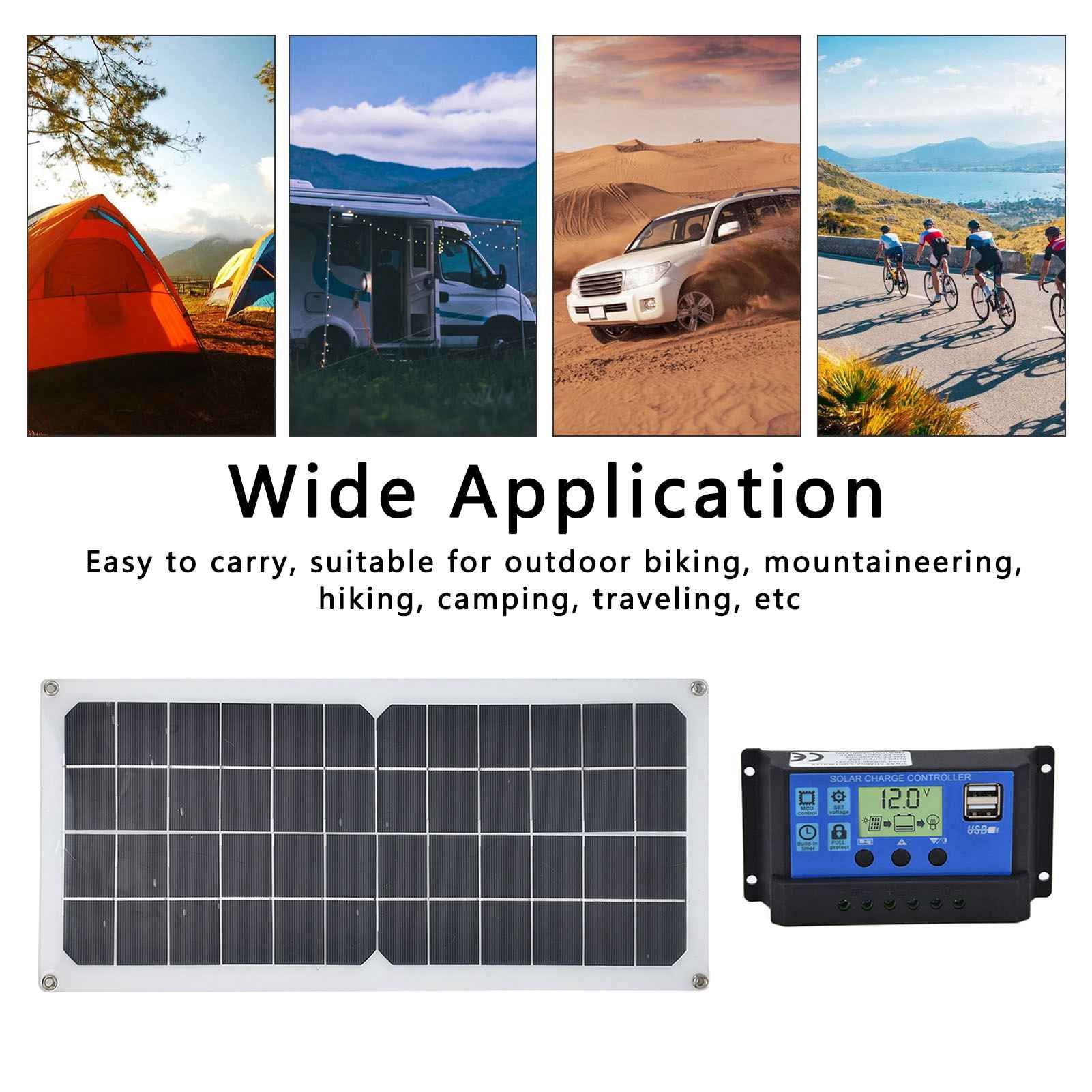 10W Solar Panel Set with 10A Controller Exhaust Fan for Car Yacht RV Boat Moblie Phone Battery V1294-YM0523-3114210164911