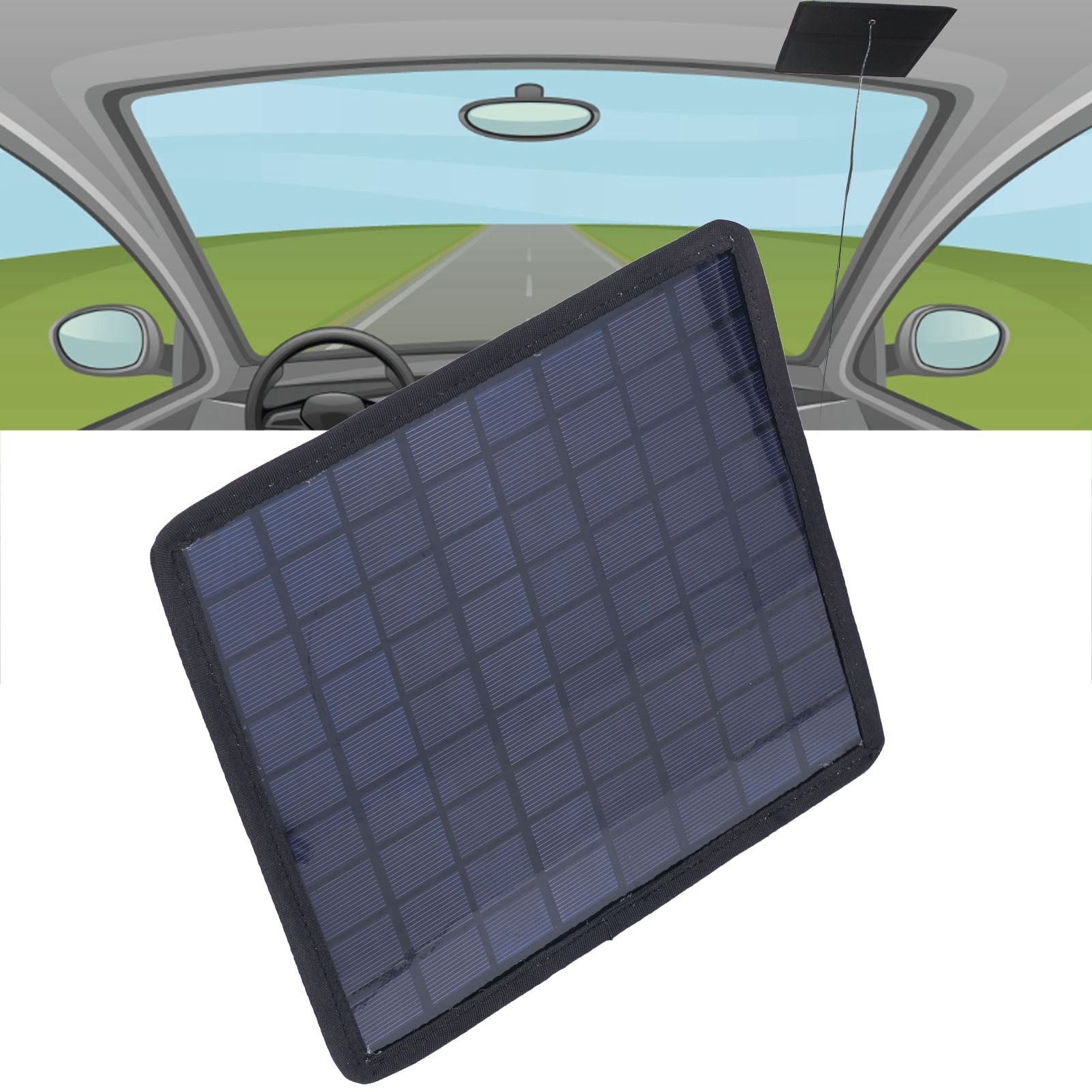 Solar Panel Charger 6W 18V Portable Solar Car 12V Battery Charger Charging Panel Battery Core Board V1294-YM0523-3114220000411