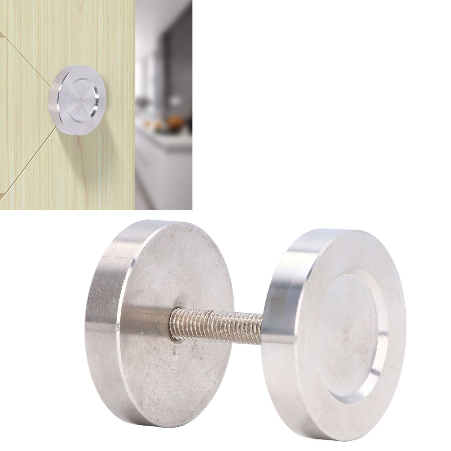 Barn Door Handle Barn Door Kitchen Sliding Door Partition Door Hardware Stainless Steel Round Handle V1294-YM0523-3114220000511