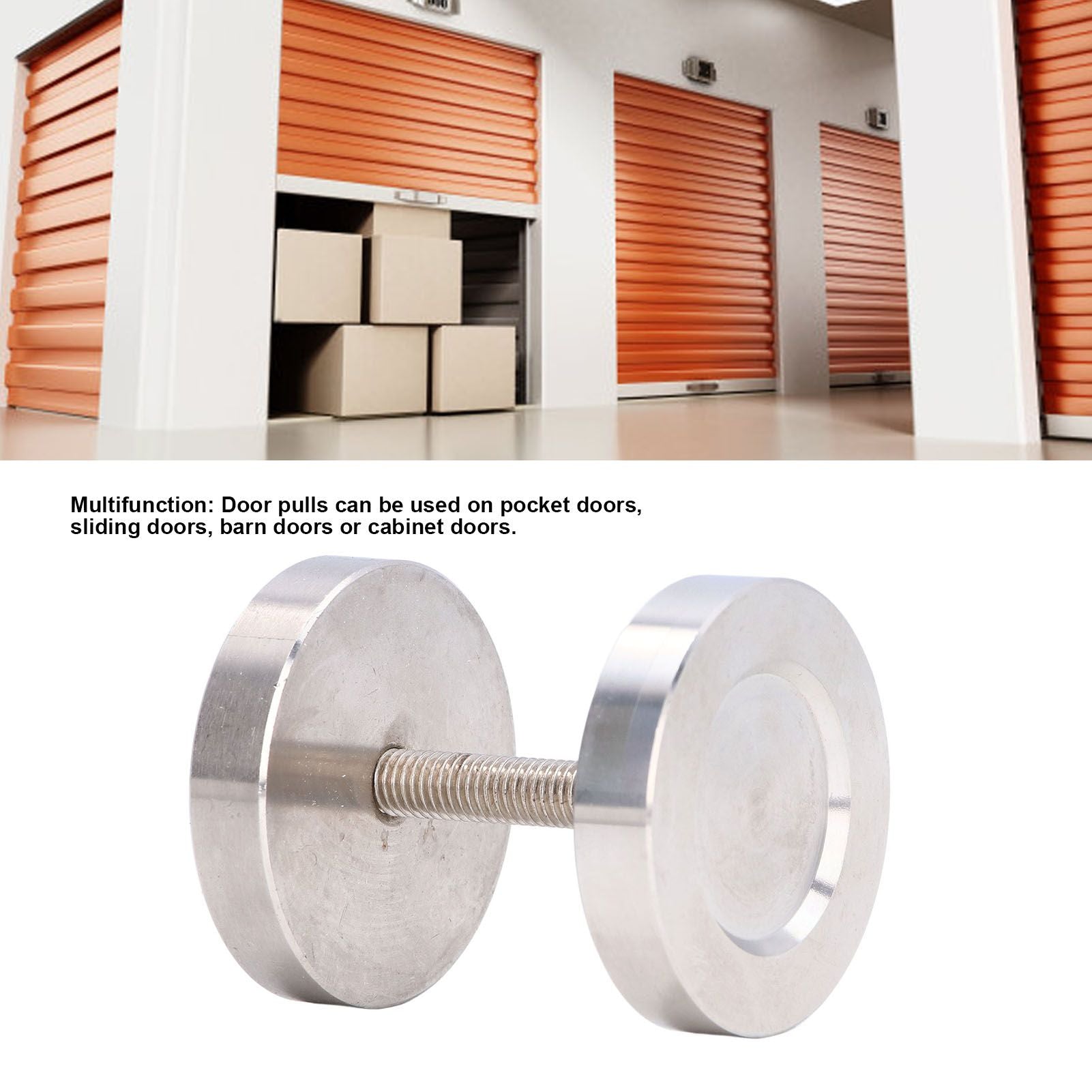 Barn Door Handle Barn Door Kitchen Sliding Door Partition Door Hardware Stainless Steel Round Handle V1294-YM0523-3114220000511