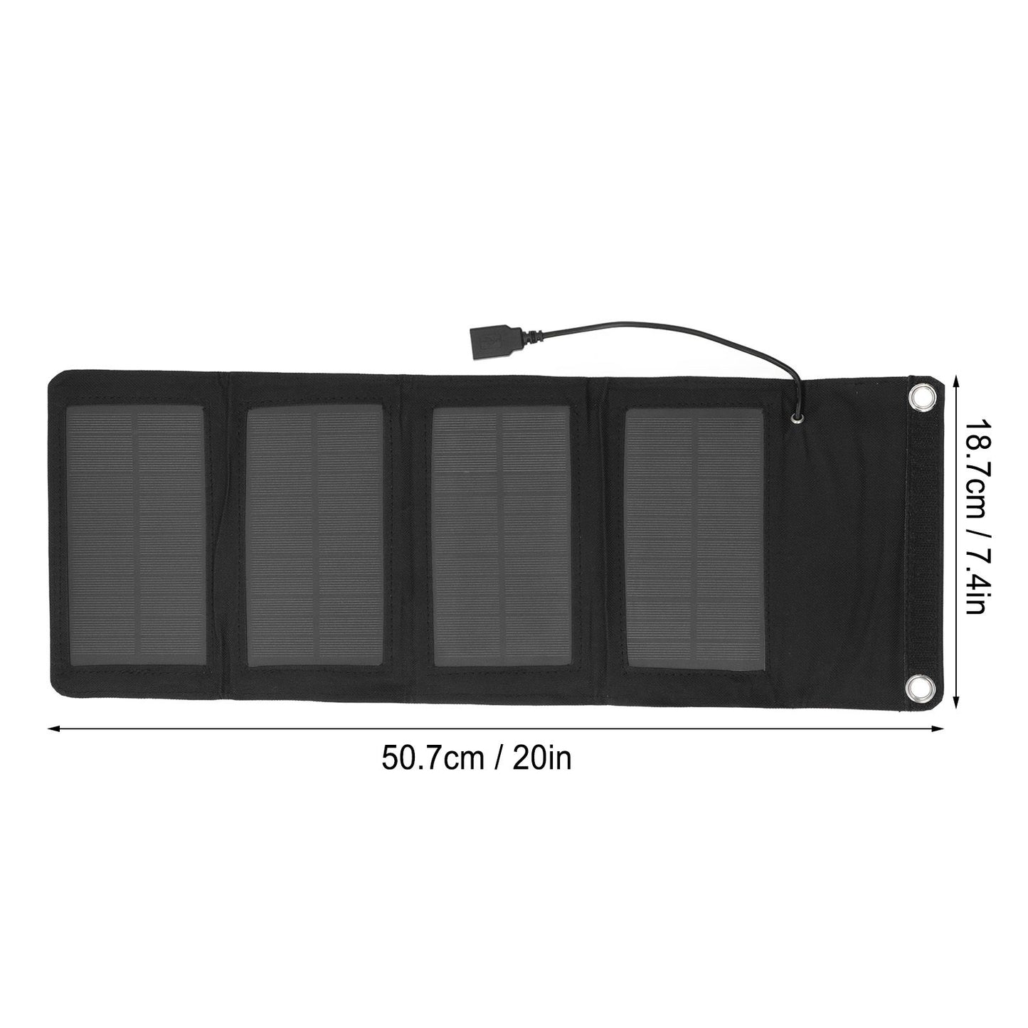 Solar Charger Portable Folding High Conversion Efficiency 7W Protection Battery Power Solar Panel Charger V1294-YM0523-3114220001011