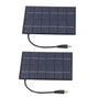 2PCS 2W Solar Panels High Conversion Rate DC5521 Output Rechargeable 3.7V Battery Solar Panel Charger for V1294-YM0523-3114220001211