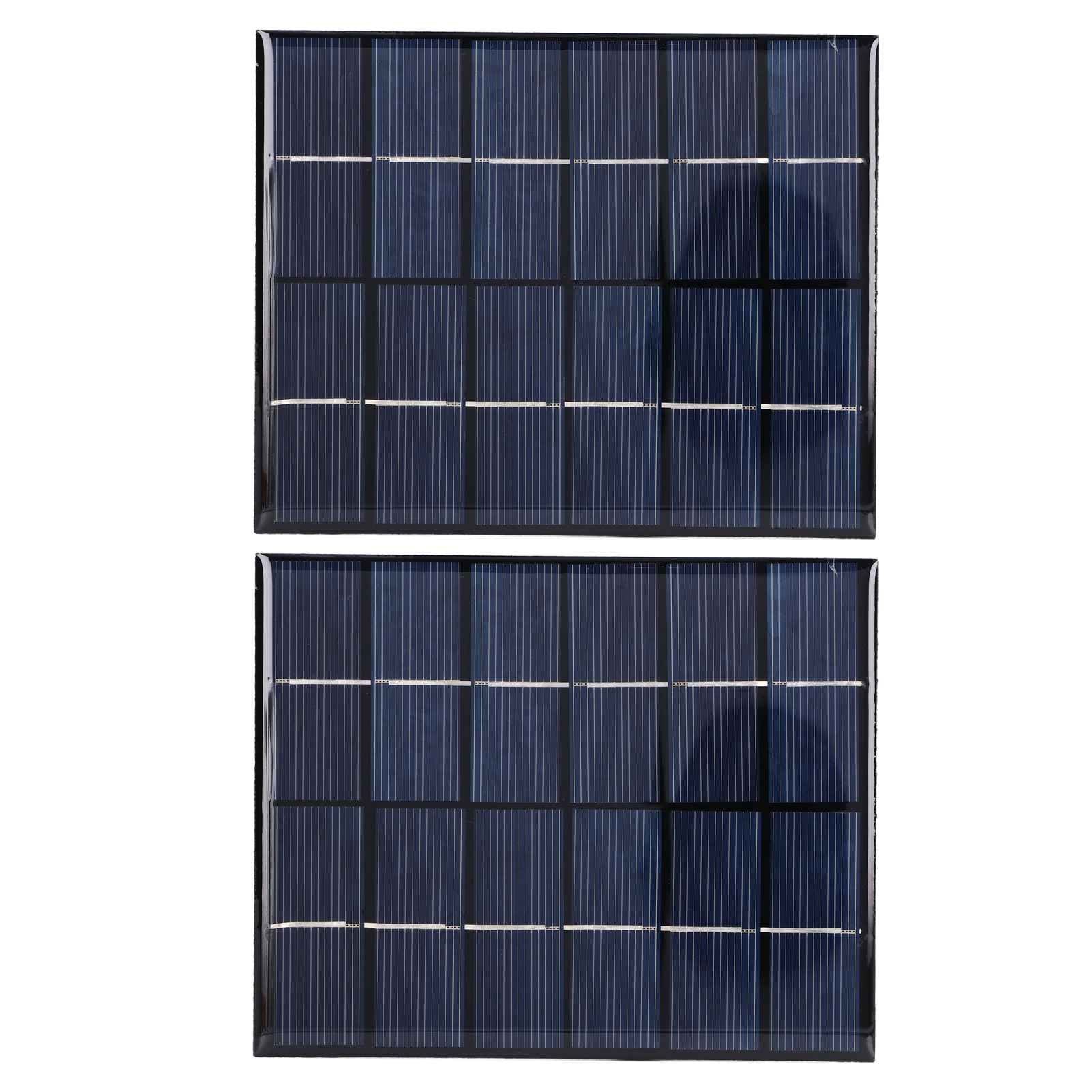 2PCS 2W Solar Panels High Conversion Rate DC5521 Output Rechargeable 3.7V Battery Solar Panel Charger for V1294-YM0523-3114220001211