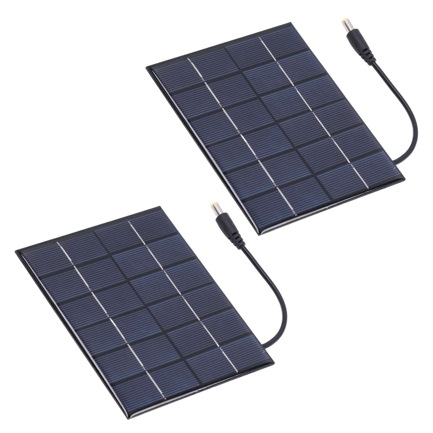 2PCS 2W Solar Panels High Conversion Rate DC5521 Output Rechargeable 3.7V Battery Solar Panel Charger for V1294-YM0523-3114220001211