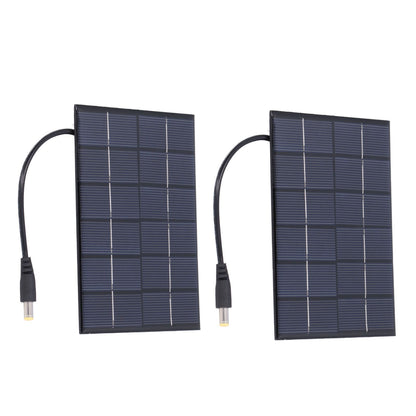 2PCS 2W Solar Panels High Conversion Rate DC5521 Output Rechargeable 3.7V Battery Solar Panel Charger for V1294-YM0523-3114220001211