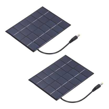 2PCS 2W Solar Panels High Conversion Rate DC5521 Output Rechargeable 3.7V Battery Solar Panel Charger for V1294-YM0523-3114220001211