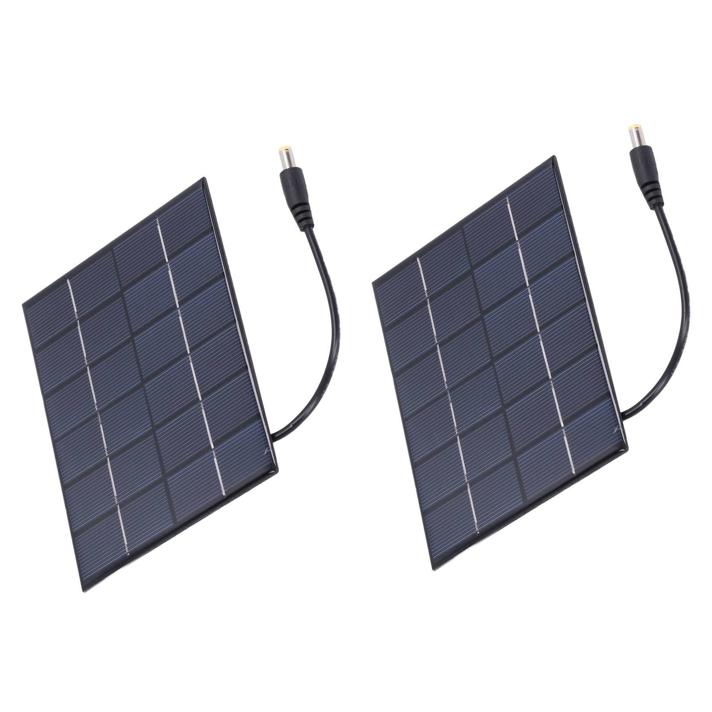 2PCS 2W Solar Panels High Conversion Rate DC5521 Output Rechargeable 3.7V Battery Solar Panel Charger for V1294-YM0523-3114220001211