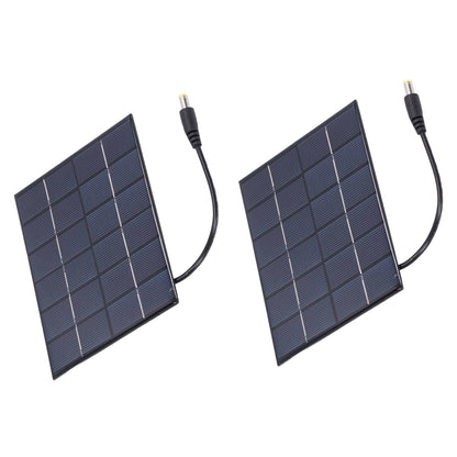 2PCS 2W Solar Panels High Conversion Rate DC5521 Output Rechargeable 3.7V Battery Solar Panel Charger for V1294-YM0523-3114220001211