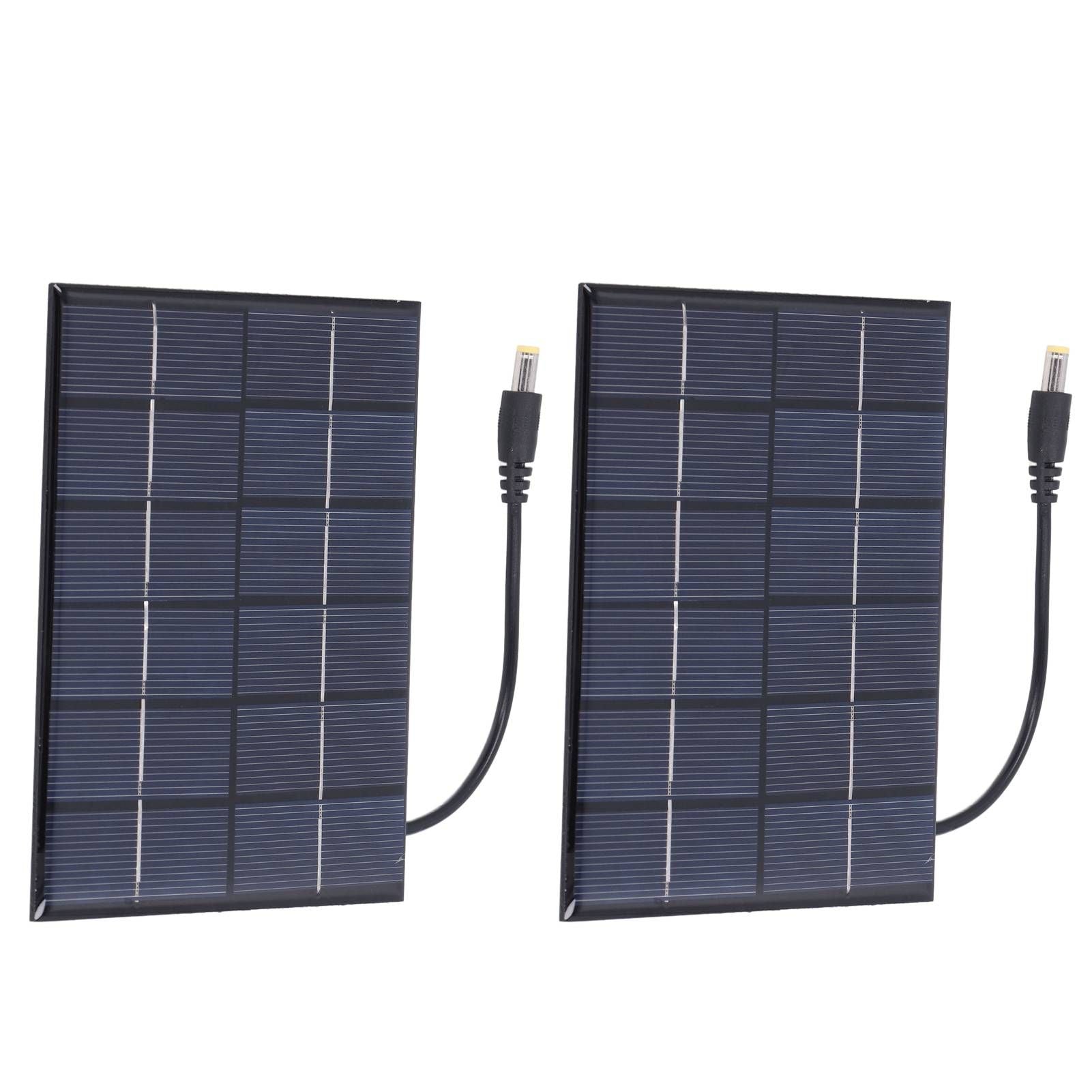 2PCS 2W Solar Panels High Conversion Rate DC5521 Output Rechargeable 3.7V Battery Solar Panel Charger for V1294-YM0523-3114220001211