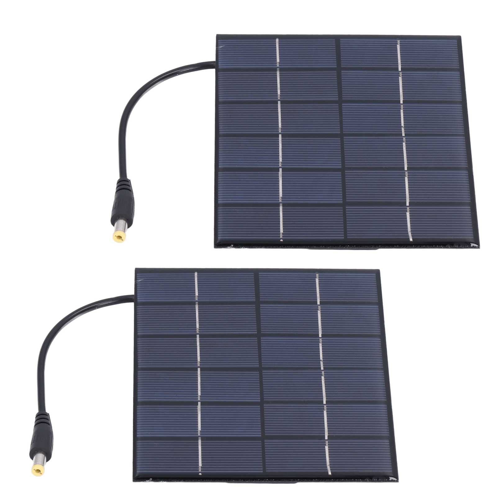 2PCS 2W Solar Panels High Conversion Rate DC5521 Output Rechargeable 3.7V Battery Solar Panel Charger for V1294-YM0523-3114220001211