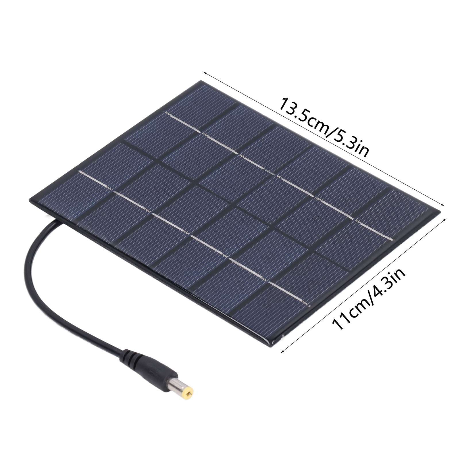 2PCS 2W Solar Panels High Conversion Rate DC5521 Output Rechargeable 3.7V Battery Solar Panel Charger for V1294-YM0523-3114220001211